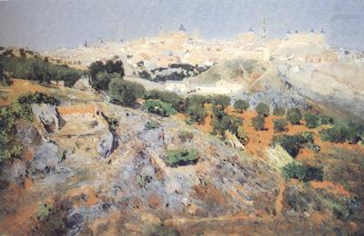 View of Toledo from the Olive Groves (nn02), Aurelio de Beruete